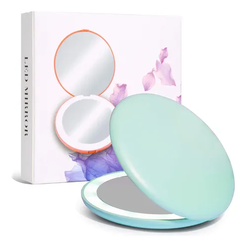 Espejo De Maquillaje Wobsion Con Luz Led Para Viajes, Aument