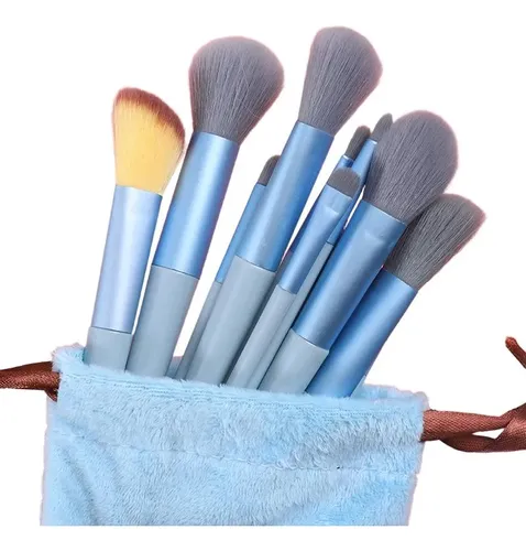 Set 13 Brochas Portátiles Para Maquillaje Completo