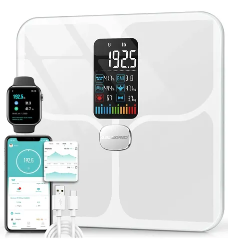 Báscula Digital Inteligente Para Grasa Corporal Ablegrid Par