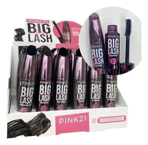 Máscara Pestañas Pink21 Big Lash Curve 24h Waterproof Negro