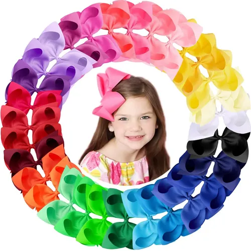 Lazos Para El Pelo Oaoleer Para Niñas, 15 Cm, Cinta De Grogr