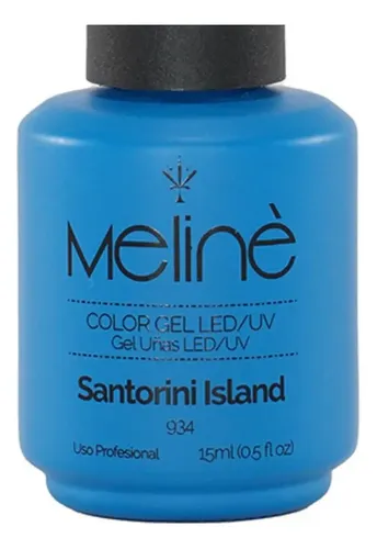 Meliné Semipermanente N° 934 Santorini Island X 15 Ml Color Azul