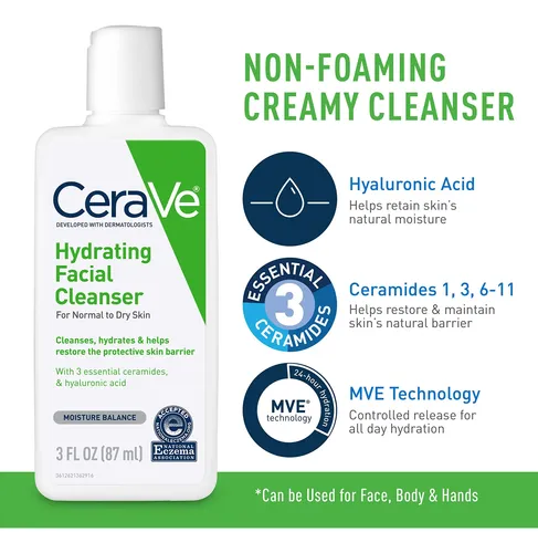 Cerave Hidratante Am/pm Y Limpiador Facial 3oz Viaje