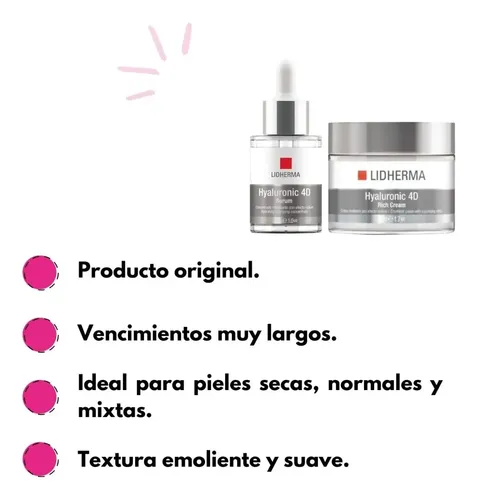 Kit X2 Hyaluronic 4d Rich Cream + Hyaluronic 4d Serum