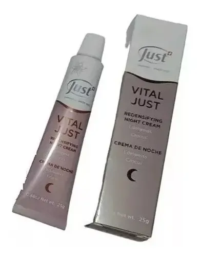 Crema Vital Just Redensificadora De Noche 25 Grs Tipo De Piel Todo Tipo De Piel