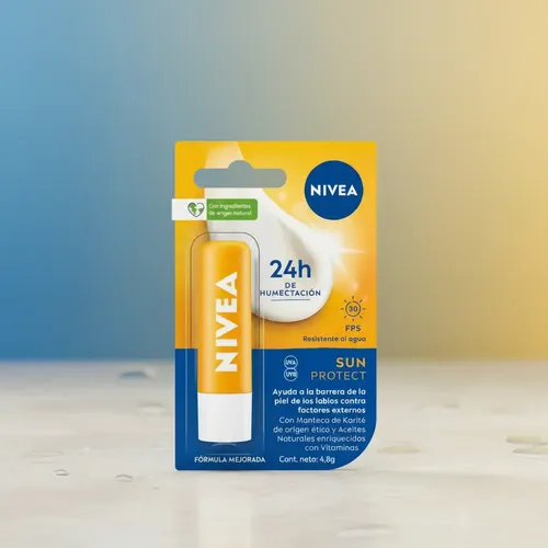 Protector Solar Labial Nivea Humectante Fps 30 X4,8g