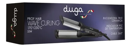 Duga Bucleadora Trio D546 Cerámica Pelo Profesional 230c