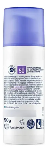 Protector Solar Facial Dermaglós Fps 50 Con Color X 50 G