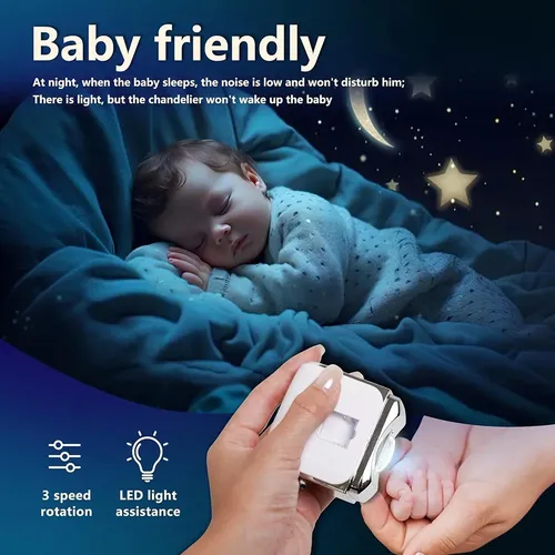 Cortauñas Eléctrico, Amoladora De Uñas Eléctrica Bright Armo Blanco