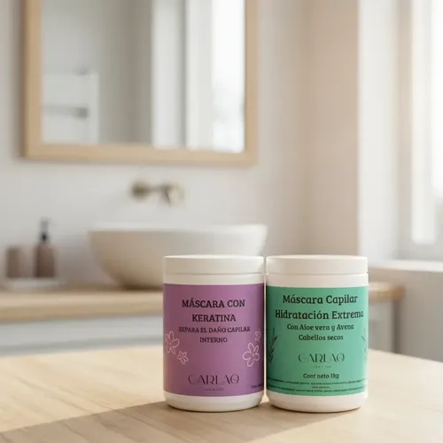 Kit X 2 Baños De Crema Anti Frizz Nutricion Capilar Carlaq