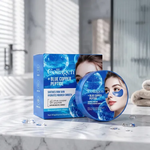 Mascarilla De Ojos En Gel Blue Copper, Hidratante Para Debaj