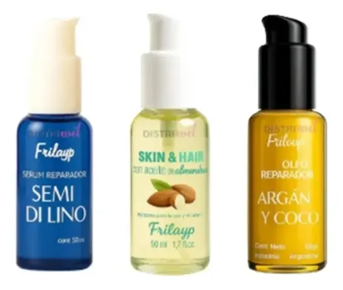 Frilayp Kit Nutritivo Oleo+ Serum Semi Di Lino+ Aceite Coco