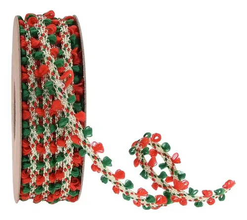 Cintas Navideñas Rojo Y Verde Para Regalos Y Decoración