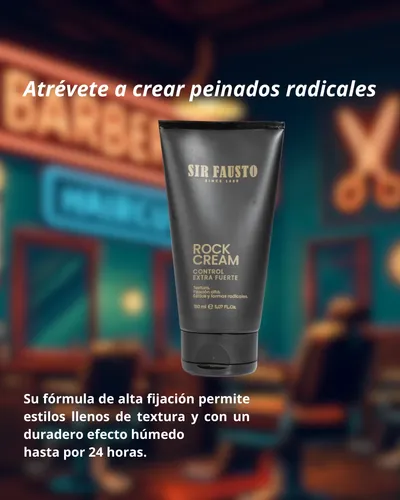 Sir Fausto Rock Cream Control Extra Fuerte Fijación 150ml
