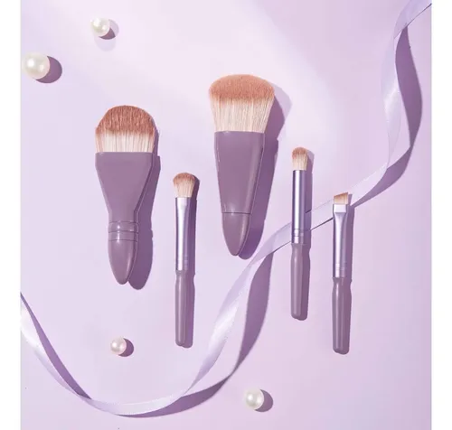 Set Portátil De Brochas De Maquillaje De Viaje, 5 Piezas, Mi
