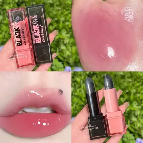 Labial Magico Black Pink Lipstick – Kiss Beauty Color Negro