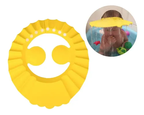 Gorro De Baño Para Bebé Ajustable Con B Estilo 1 Amarillo
