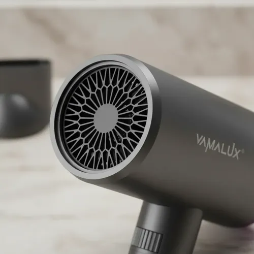 Secador De Pelo Ion 2000 Vamalux Gris Oscuro