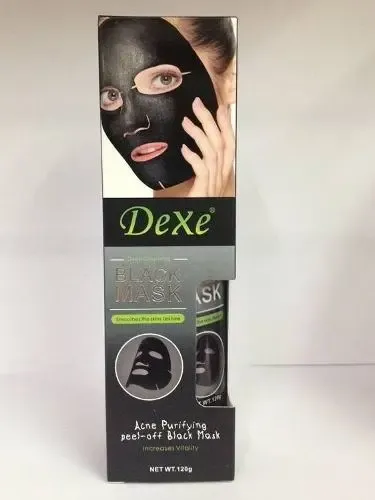Mascarilla facial para piel normal Dexe Mascarillas Black Mask 120g y 120mL