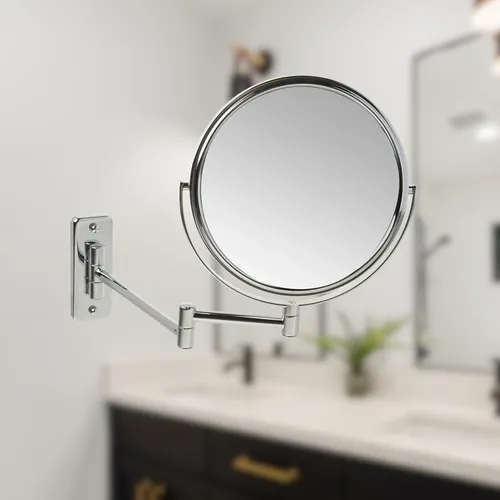 Espejo De Maquillaje Jerdon Montado En Pared Con Aumento 5x
