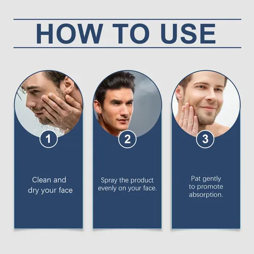 Tónico Facial Para Hombre East Moon, Hidratante Y Refrescant