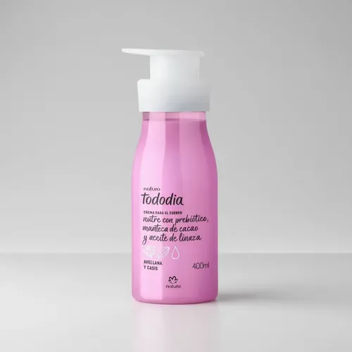 Crema Natura Todo Dia Para El Cuerpo 400 Ml Avellana Y Casis
