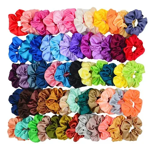 Cinta Elástica For El Pelo De Satén, 30 Colores ##