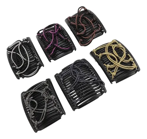 Accesorio Elástico Elástico Para El Cabello Con Doble Peine,