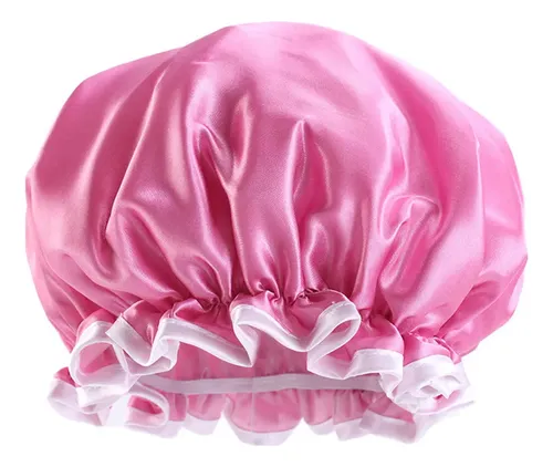4 Gorros De Ducha De Tela Satinada, Gorros De Baño Impermeab
