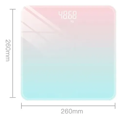 Balanza Digital De Baño Diseño Degrade Con Pilas