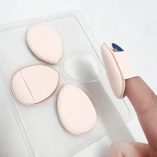 Mini Esponjas de Maquillaje Jessamy Cisne 4 Unidades Color Claro
