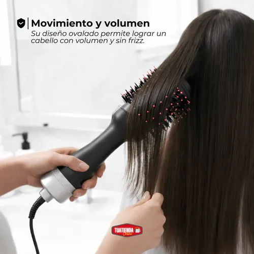 Combo Espejo Secador De Pelo Cepillo Eléctrico Belleza