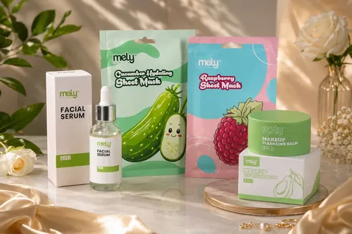 Combo Skincare Mely Serum+ Mascarillas+ Balsamo Desmaquillan