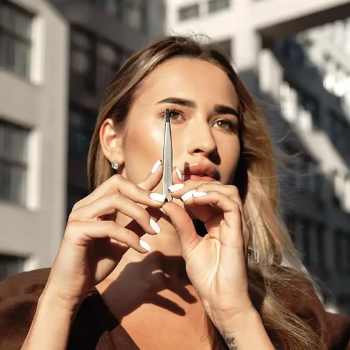 Pinza Para Cejas Finas Y Estrechas Precisa Staleks Pro 10/2
