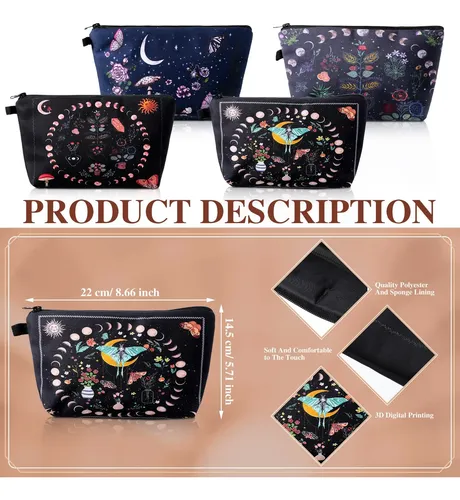 Bolsa De Maquillaje Xuniea Witch Moon 4 Unidades Con Cremall