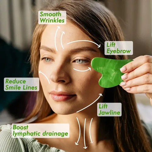 Set Facial De Rodillo De Hielo Y Gua Sha Albatross Health Ne
