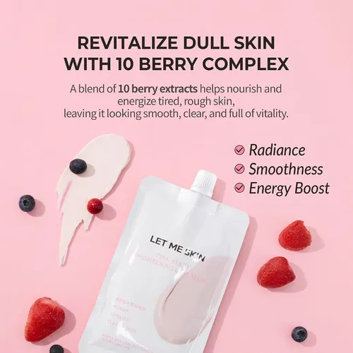 Mascarilla De Arcilla Pink Berry 70 G Con 10 Berry Complex