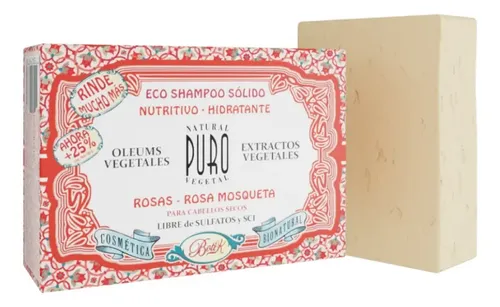 Shampoo Sólido Rosas Rosa Mosqueta 100g Boti-k Puro