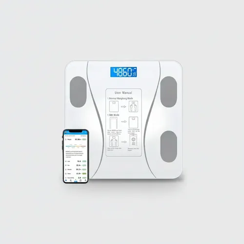 Balanza Baño Digital Inteligente Bluetooth 180kg Smart Blanc