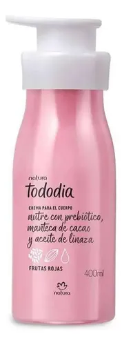 Crema Para El Cuerpo Natura Tododia Frutas Rojas nutritiva 400 Ml