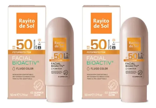 Rayito De Sol Protector Solar Facial Color Summer Glow X2