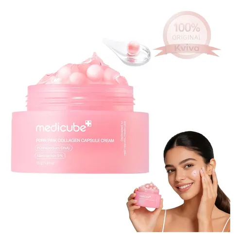 Medicube Crema Capsula Pdrn Pink Colágeno Iluminador 55g