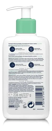Cerave Gel Facial Limpiador Espumoso X236ml