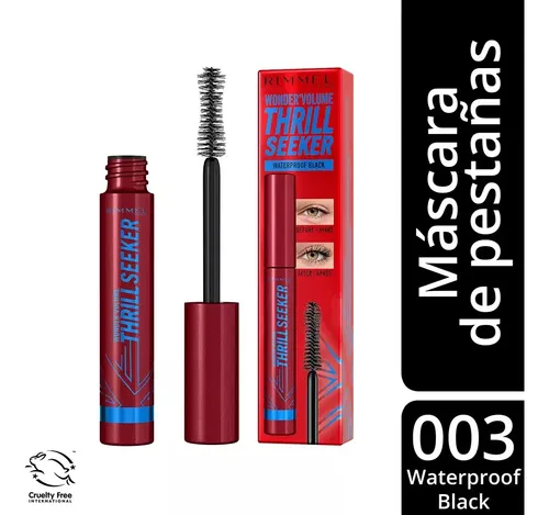 Máscara De Pestañas Waterproof Rimmel London Thrill Seeker