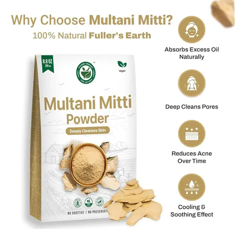 Multani Mitti Arcilla Facial Ayushka 8.8 Oz