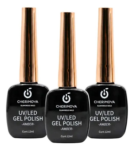 Esmalte Gel Polish Uv/led Efecto Amber-jelly Cherimoya 12ml