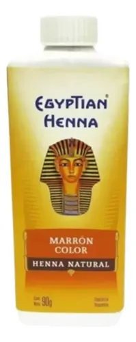 Tintura Natural En Polvo Henna Egyptian X 90gr Tono Marrón