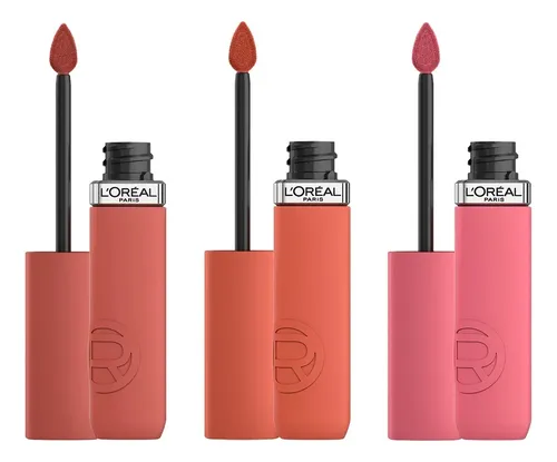 Set Labiales L´oreal Paris: Matte Resistance X3