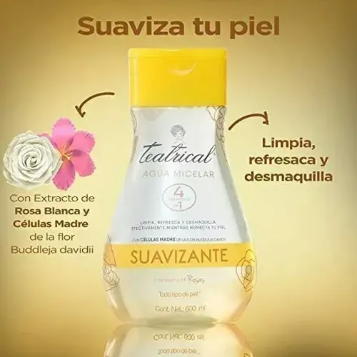 Teatrical Agua Micelar Suavizante 600 Ml