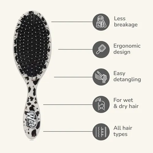 Cepillo Para Cabello Wet Brush Original Detangler Leopardo